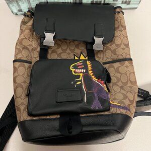 Coach C5419 Coach X Jean Michel Basquiat Track Backpack In Signature Canvas